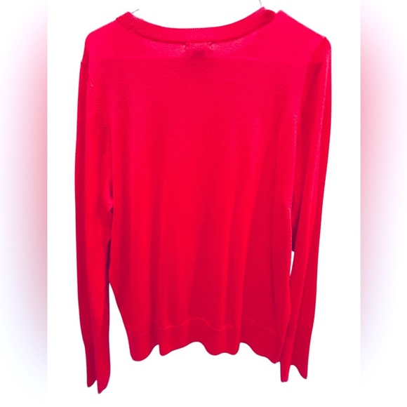 Halogen 50% merino wool coral red sweater size 1 (1x) excellent condition - Picture 3 of 5
